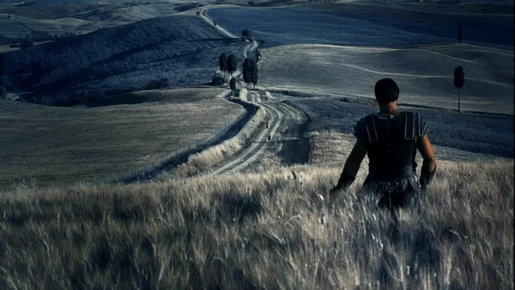 An iconic Scene from Old Gladiator Movie.Image Credit: Β© TMDb (www.themoviedb.org) β Used for informational/review purposes only.