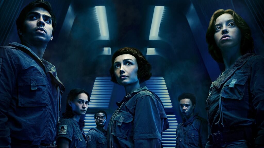 An official poster image from the series elien. Earth.Image Credit: © TMDb (www.themoviedb.org) – Used for informational/review purposes only.