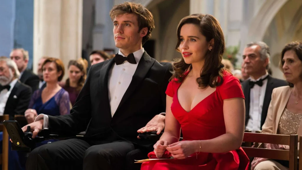 A Scene from the movie Me Before You . Emila clarke and the main hero in the image .Image Credit: © TMDb (www.themoviedb.org) – Used for informational/review purposes only.
