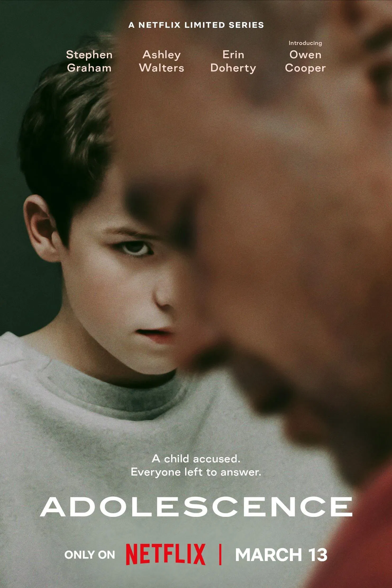 An official poster image of Adolescence series mini television series.Image Credit: © TMDb (www.themoviedb.org) – Used for informational/review purposes only.
